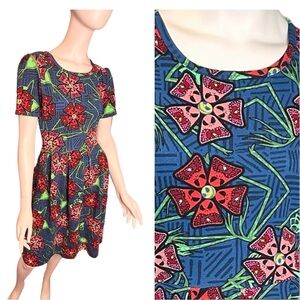 NEW Lularoe Nightmare Before Christmas Disney Amelia Dress Medium
